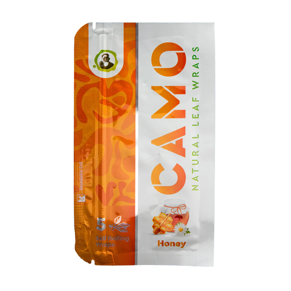 Camo Natural Leaf Wraps 5ct (25/pack)