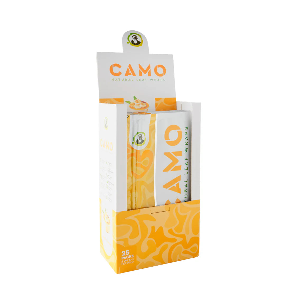 Camo Natural Leaf Wraps 5ct (25/pack)