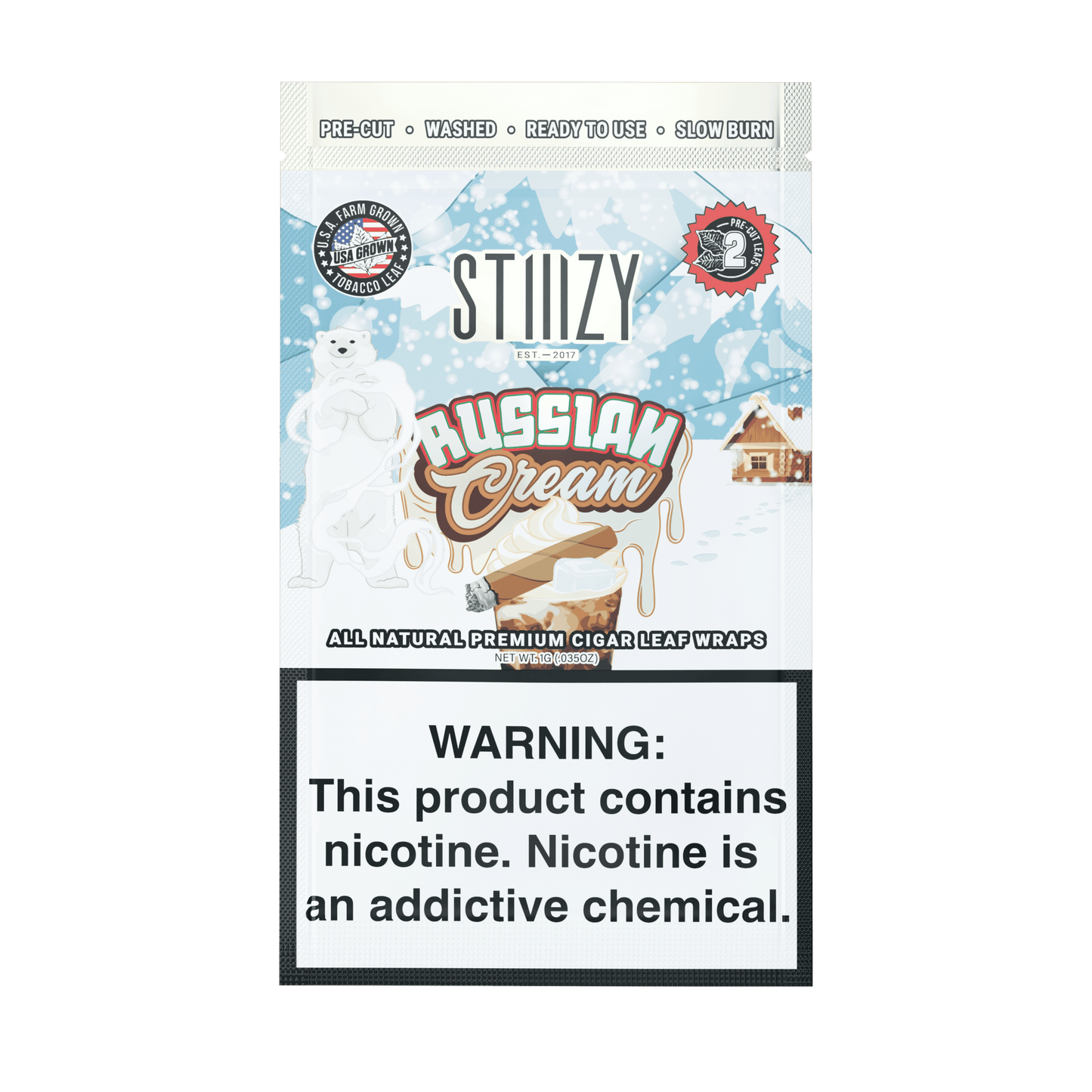 STIIIZY Premium All Natural Leaf Wraps 2ct (20/Pack)