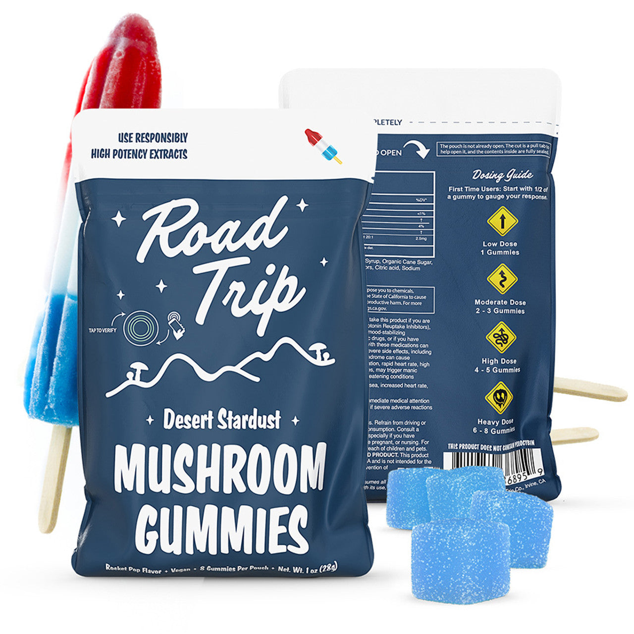Road Trip Mushroom Desert Stardust Blend Gummies 8ct (SINGLE)