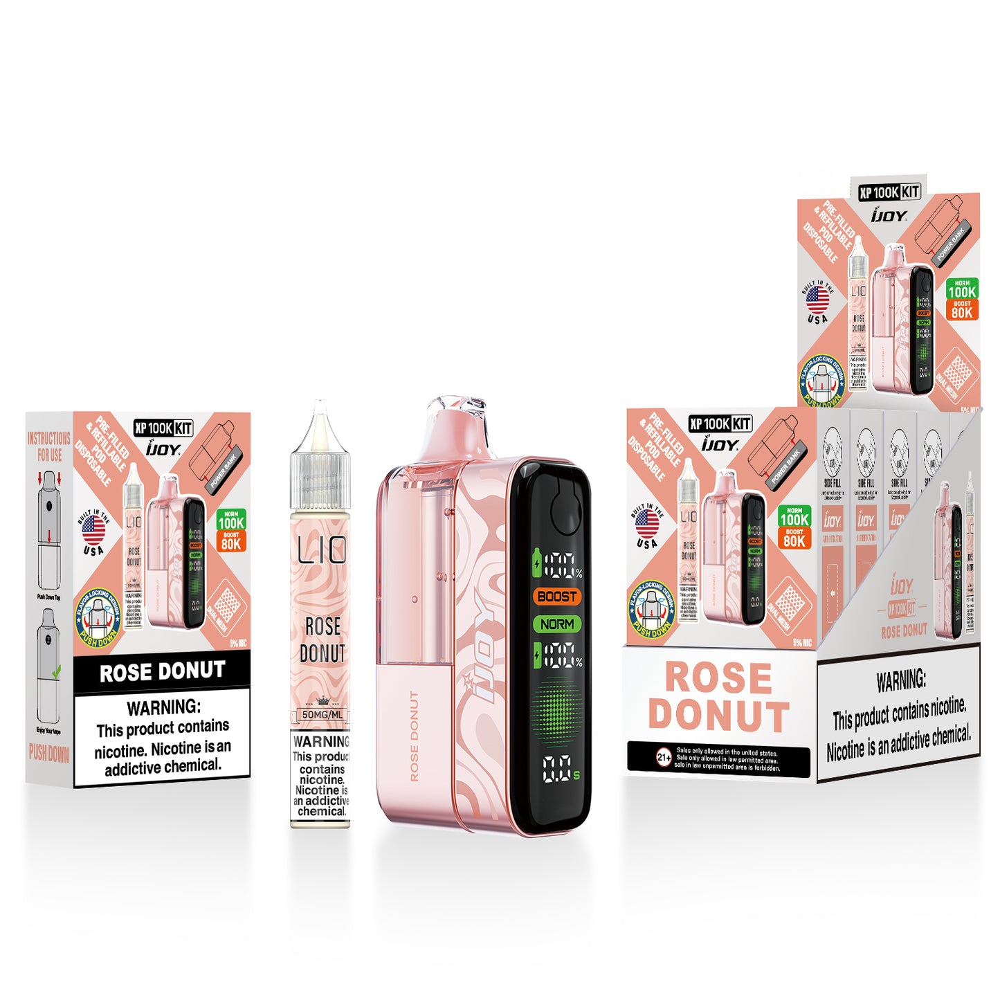 iJoy XP100K Disposable Kit 18mL + 15mL Bottle (5/pack) [TX Compliant]
