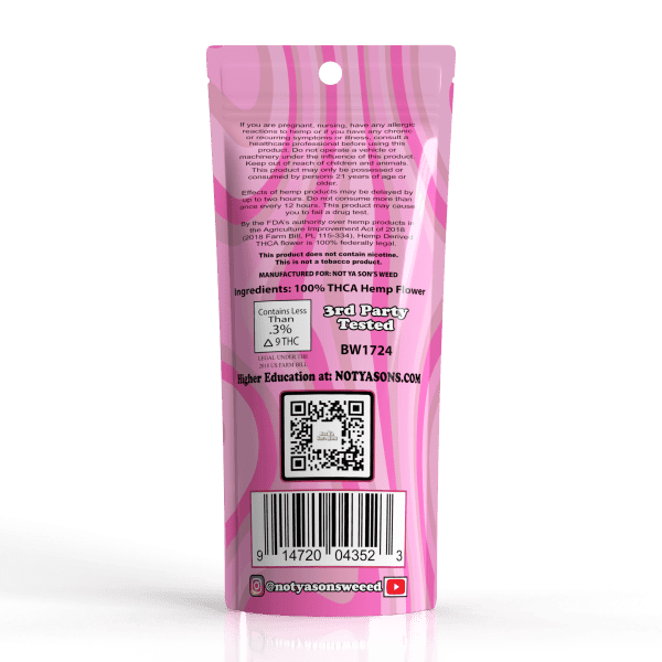 Not Ya Son's Weed THCA Blunt 2ct (10/pack)