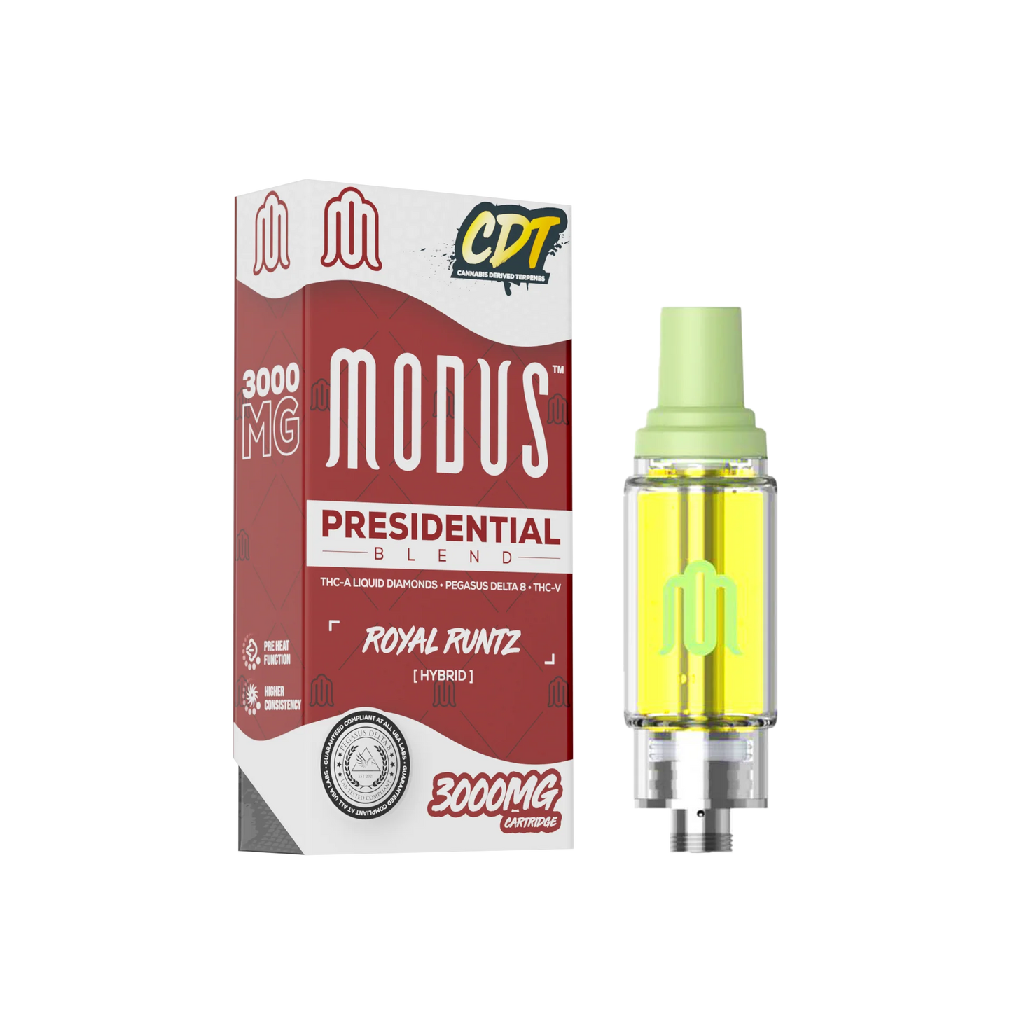 Modus Presidential Blend Liquid Diamonds Cartridge 3g (SINGLE) [DROPSHIP]