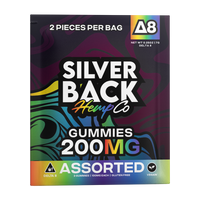 Silverback Hemp Co D8 Gummies Jar 200mg 2ct (40/pack) [DROPSHIP]