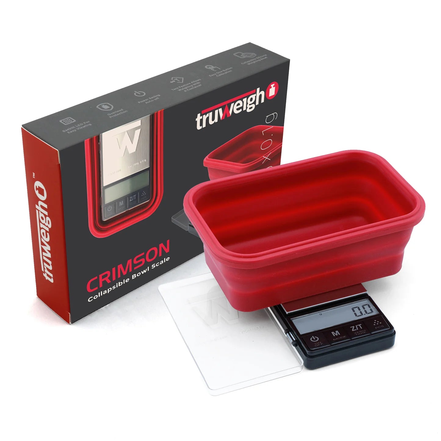 Truweigh Crimson Scale Collapsible Bowl (SINGLE)