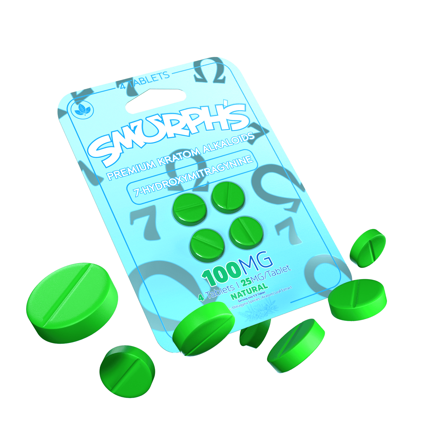 Smurphs 7Hydroxy Tablets 25mg 4ct (SINGLE)