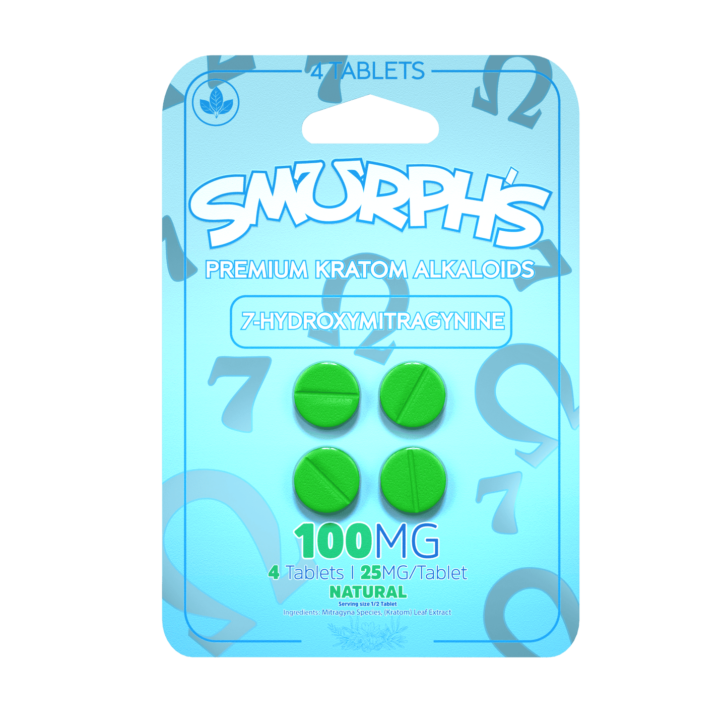 Smurphs 7Hydroxy Tablets 25mg 4ct (SINGLE)