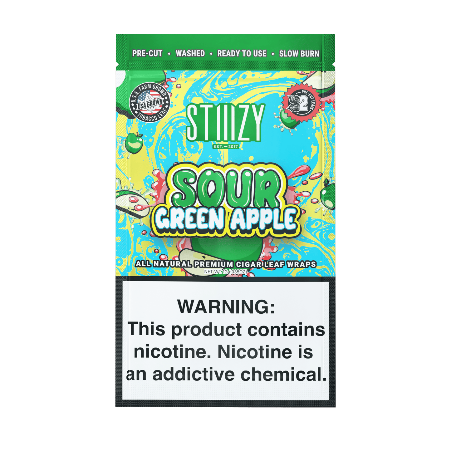 STIIIZY Premium All Natural Leaf Wraps 2ct (20/Pack)