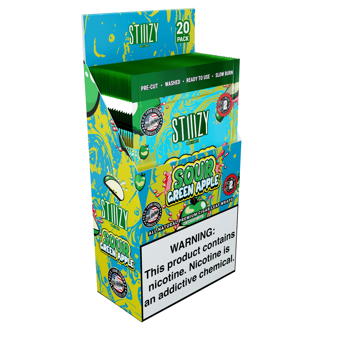 STIIIZY Premium All Natural Leaf Wraps 2ct (20/Pack)