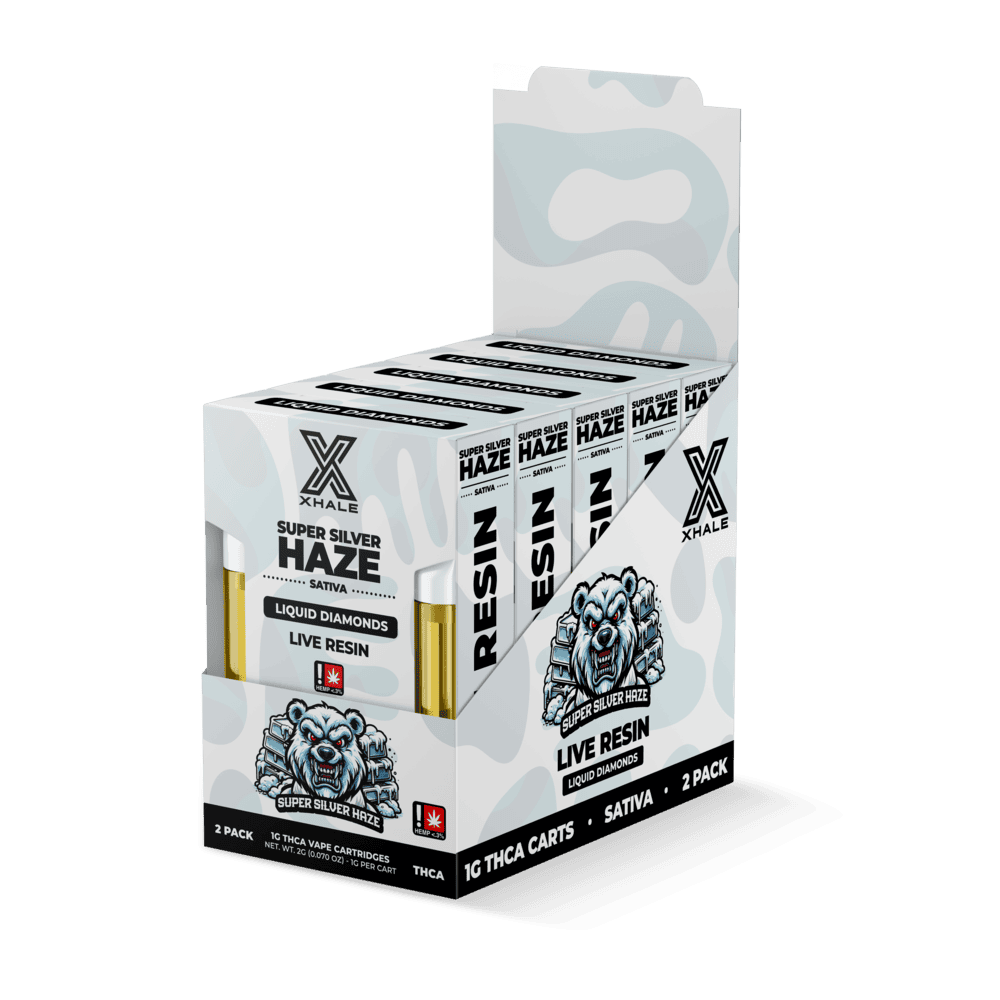 Xhale THC-A Live Resin Cartridge 1g 2ct (5/Pack) [DROPSHIP]