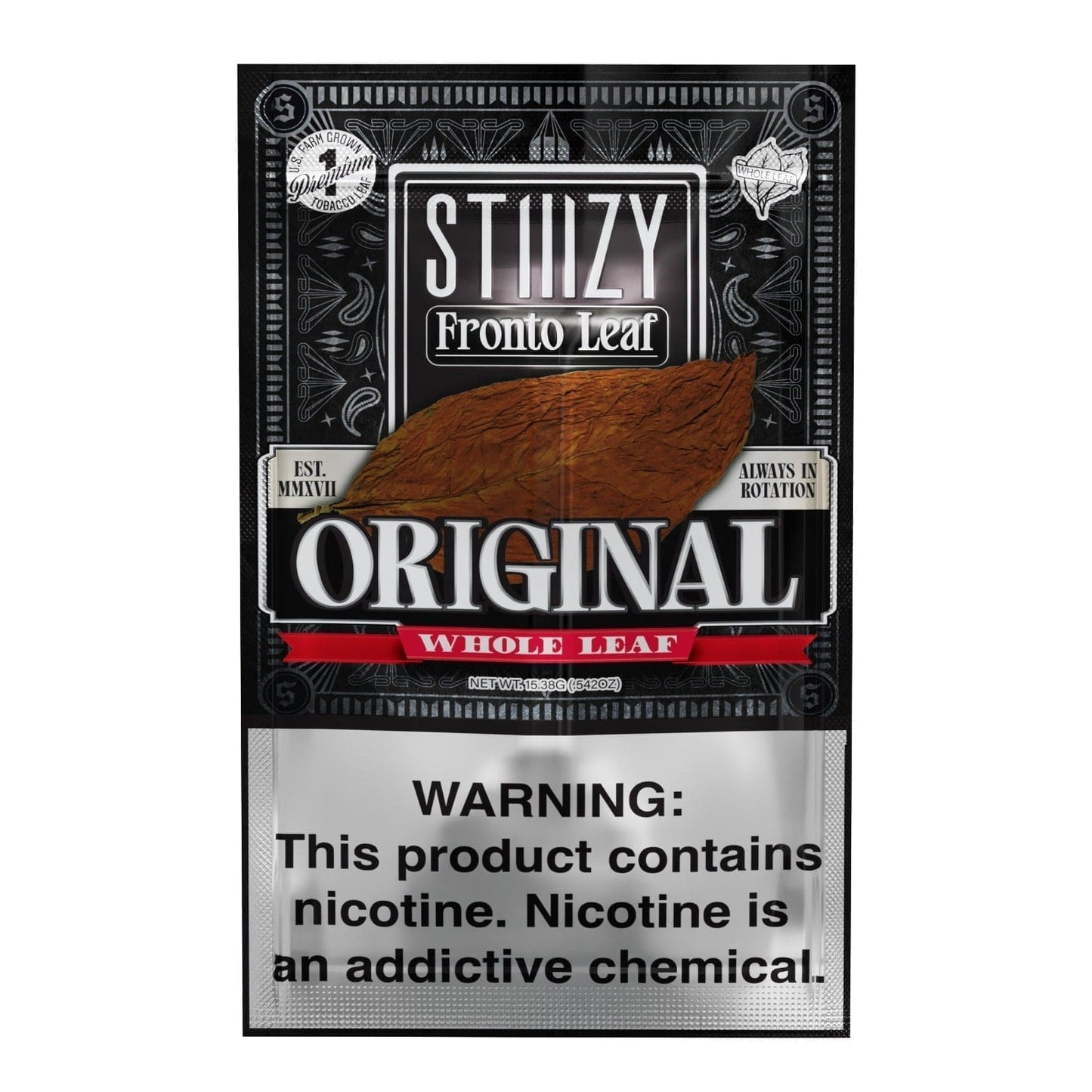 STIIIZY Fronto Whole Leaf Wraps 1ct (10/pack)