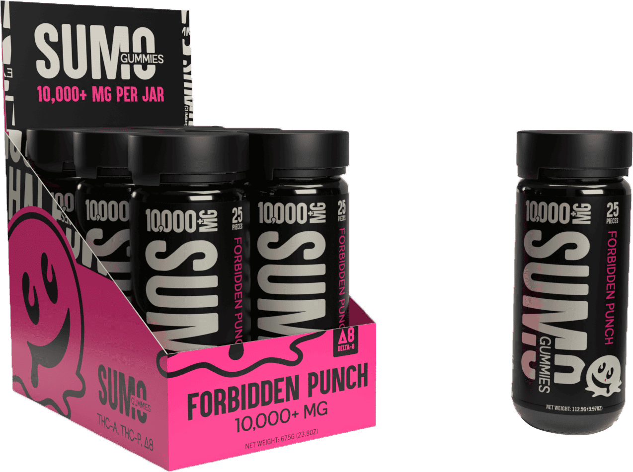 Half Bakd Sumo THC-A Gummies 25ct 10000mg (6/Pack)