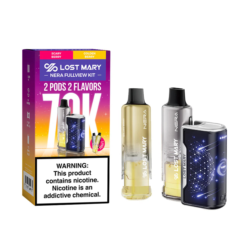 Lost Mary Nera Fullview 70K Disposable Kit 24mL 50mg (5/pack) [TX Compliant]
