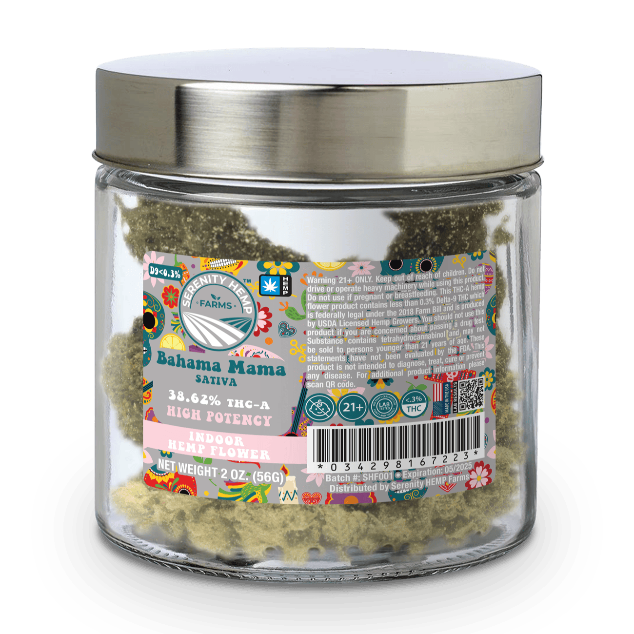 Serenity Hemp THC-A Flower Jar 2oz (SINGLE) [DROPSHIP]