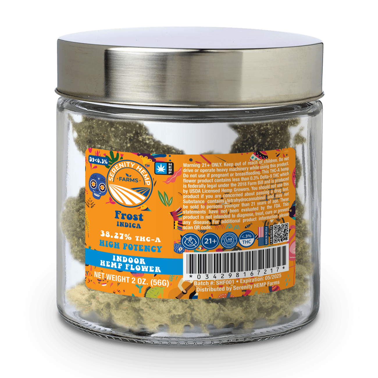 Serenity Hemp THC-A Flower Jar 2oz (SINGLE) [DROPSHIP]
