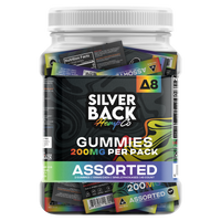 Silverback Hemp Co D8 Gummies Jar 200mg 2ct (40/pack) [DROPSHIP]