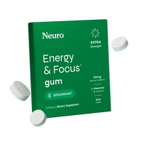 Neuro Energy And Focus Gum Extra Strength 6ct (10/pack)