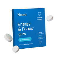 Neuro Energy And Focus Gum Extra Strength 6ct (10/pack)