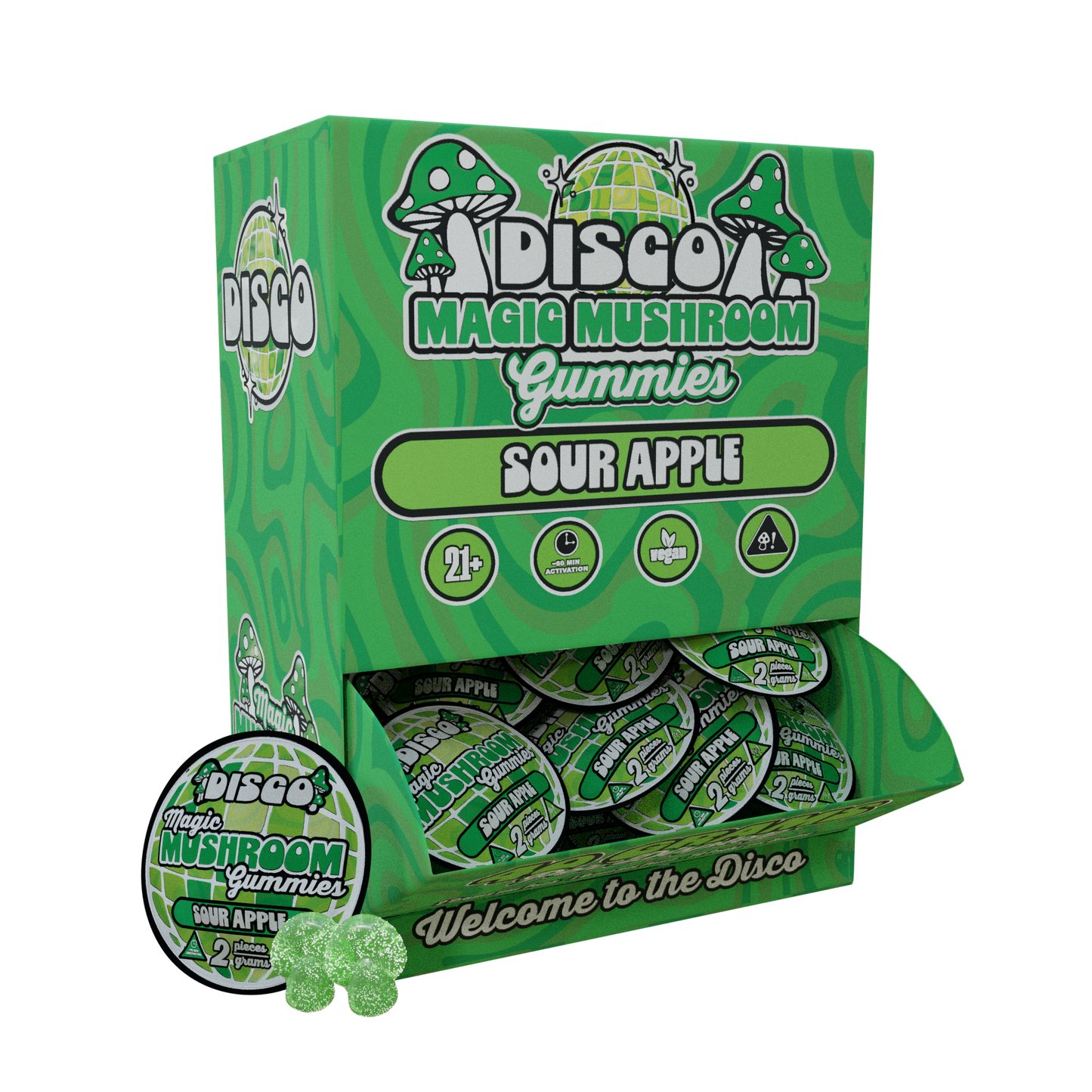 Disco By Chapo Extrax Magic Mushroom Gummies 8g 2ct (20/Pack) [DROPSHIP]