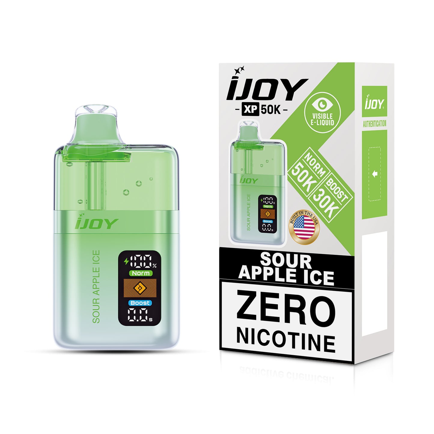 iJoy XP50K Zero Nicotine Disposable 20mL (5/pack) [Built in USA]