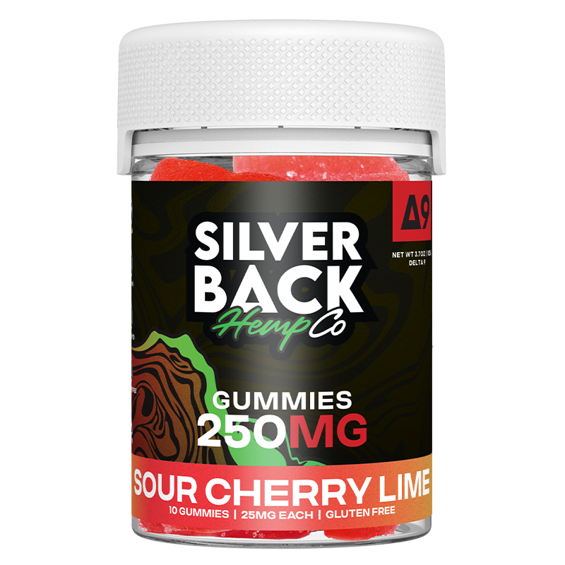 Silverback Hemp Co D9 Gummies 250mg 10ct (SINGLE) [DROPSHIP]