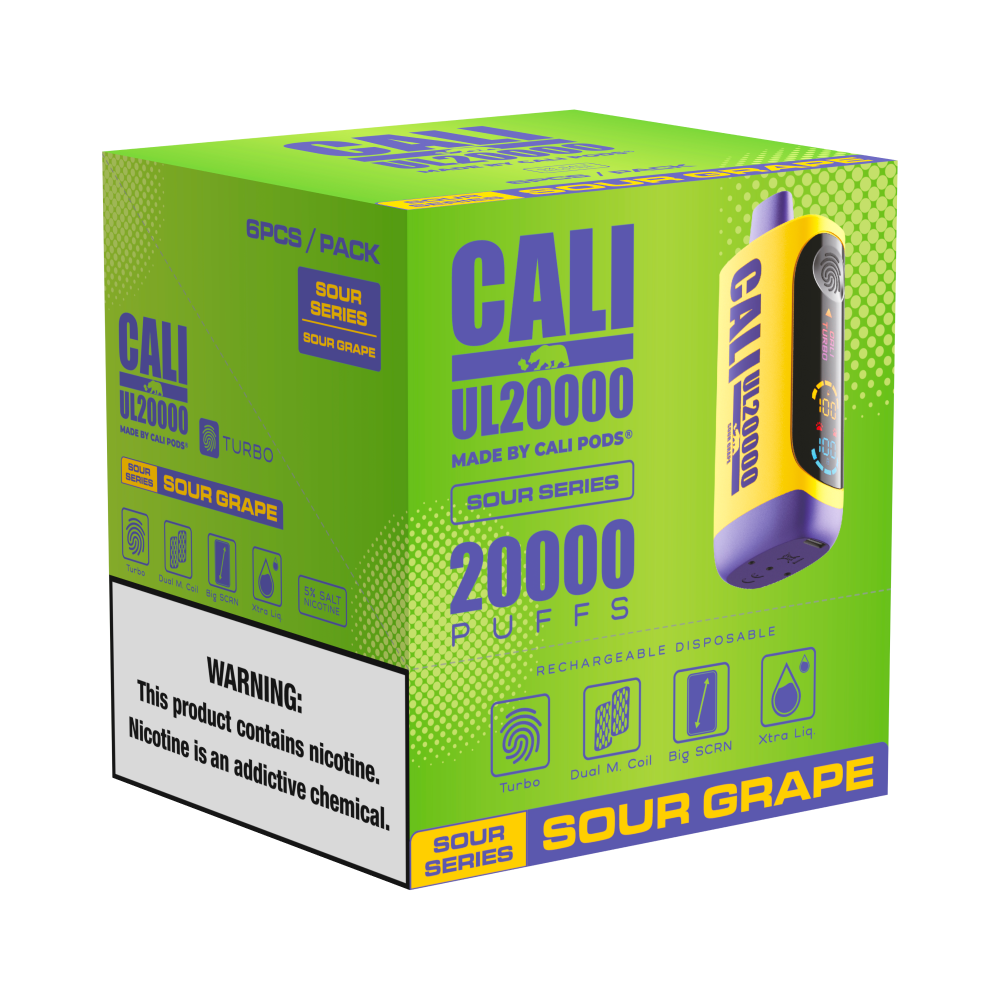 Cali UL20000 Sour Series Disposable 20mL (6/pack) [DROPSHIP]