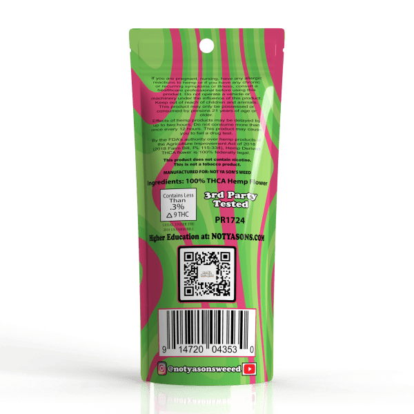 Not Ya Son's Weed THC-A Pre Roll 2ct (10/pack)