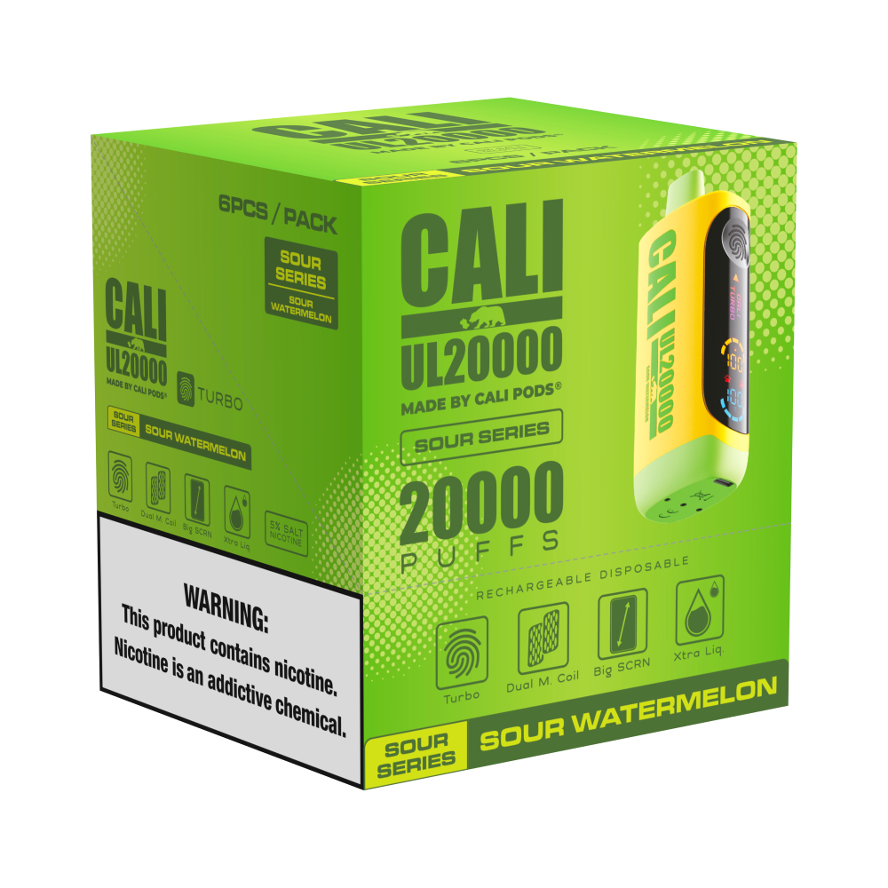 Cali UL20000 Sour Series Disposable 20mL (6/pack) [DROPSHIP]