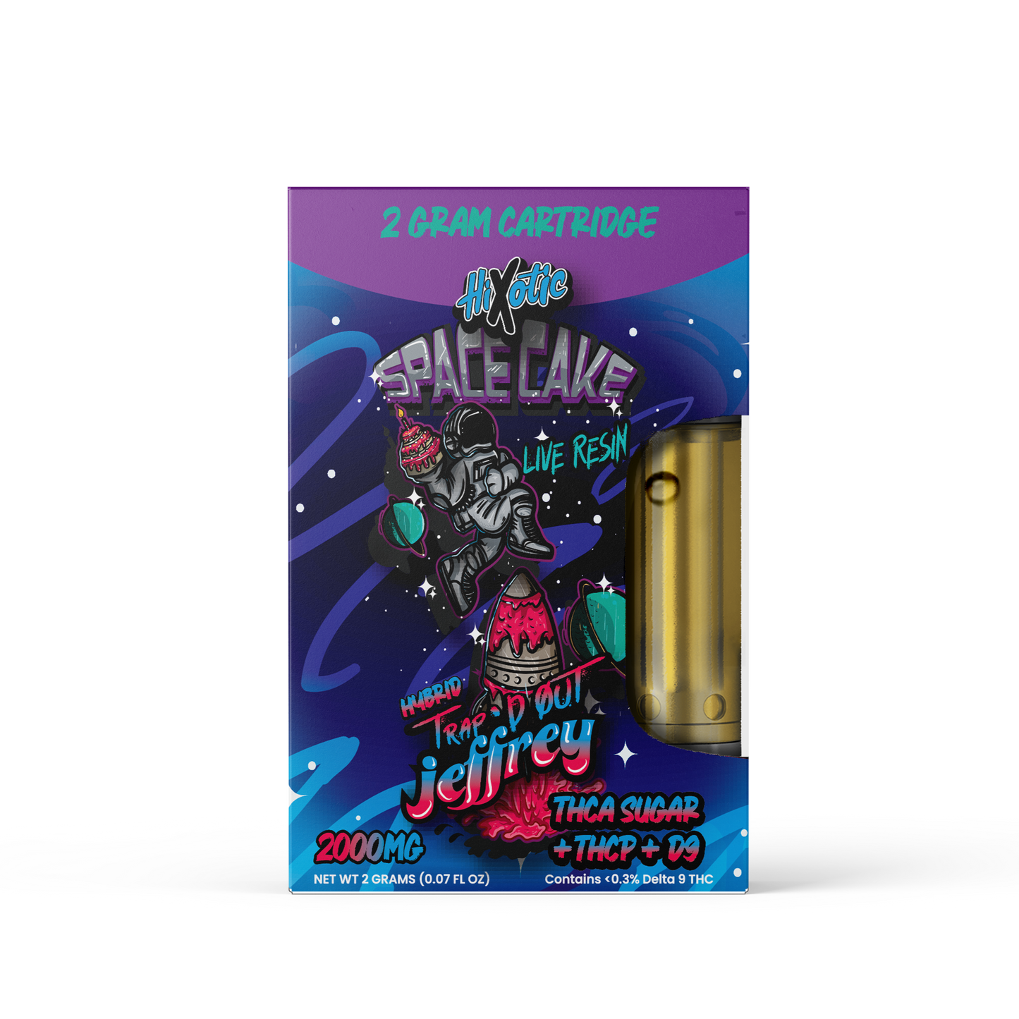 Hixotic Trap'd Out Jeffrey THC-A Cartridge 2g (5/Pack) [DROPSHIP]