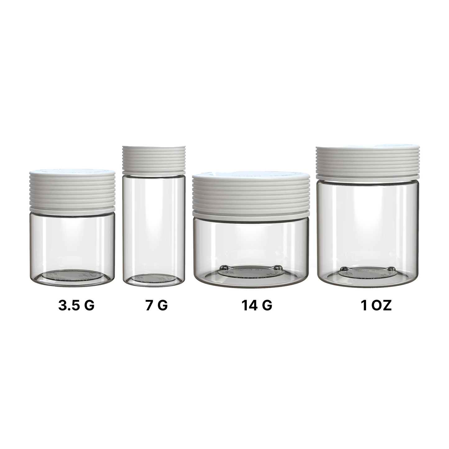 Chubby Gorilla Spiral Jar White