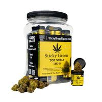 Sticky Green THC-A Flower Jar 1g (SINGLE)