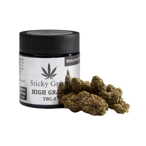 Sticky Green THC-A Flower Jar 3.5g (SINGLE)