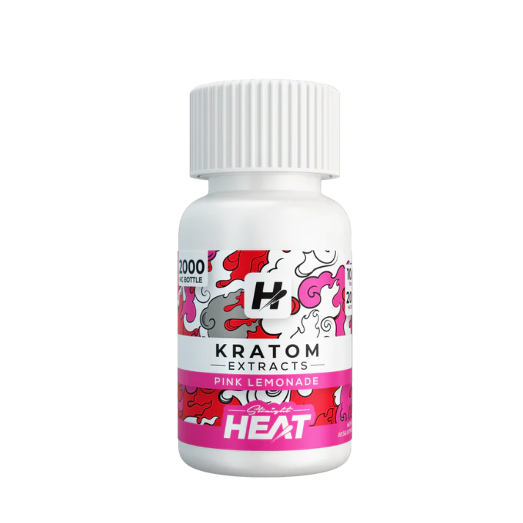Straight Heat Kratom Extract Tabs Bottle 200mg 10ct (SINGLE)