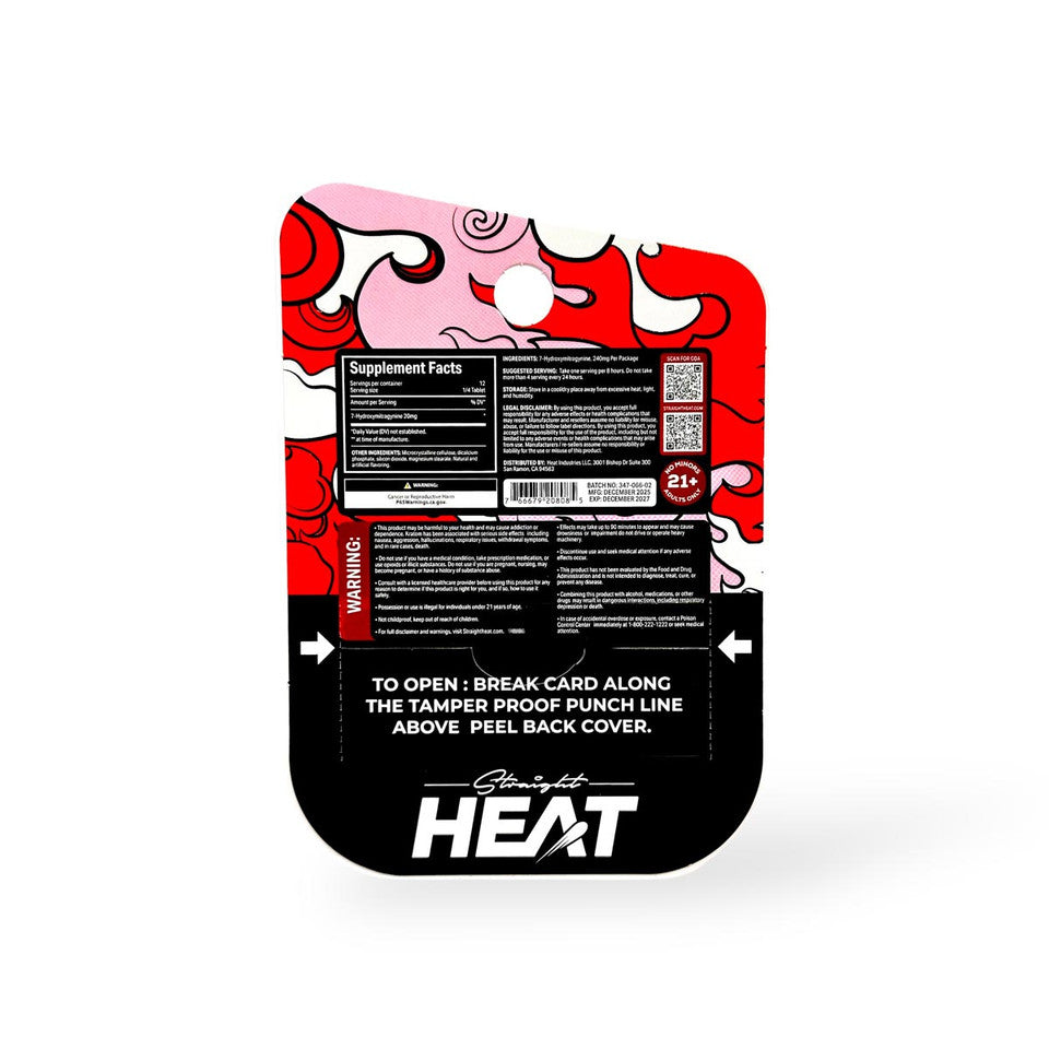 Straight Heat 7Hydroxy Eighties Tabs 80mg 3ct (SINGLE)