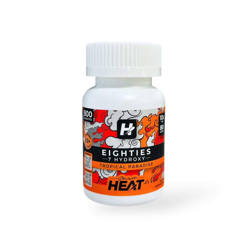 Straight Heat 7Hydroxy Eighties Tabs Bottle 80mg 10ct (SINGLE)