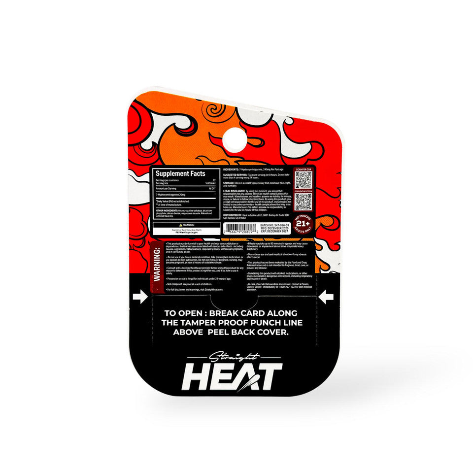 Straight Heat 7Hydroxy Eighties Tabs 80mg 3ct (SINGLE)