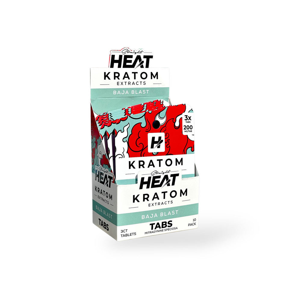 Straight Heat Kratom Extract Tabs 200mg 3ct (SINGLE)