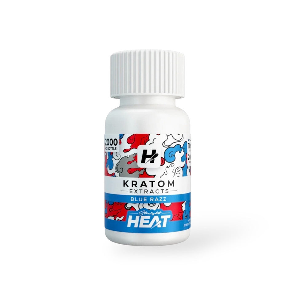 Straight Heat Kratom Extract Tabs Bottle 200mg 10ct (SINGLE)