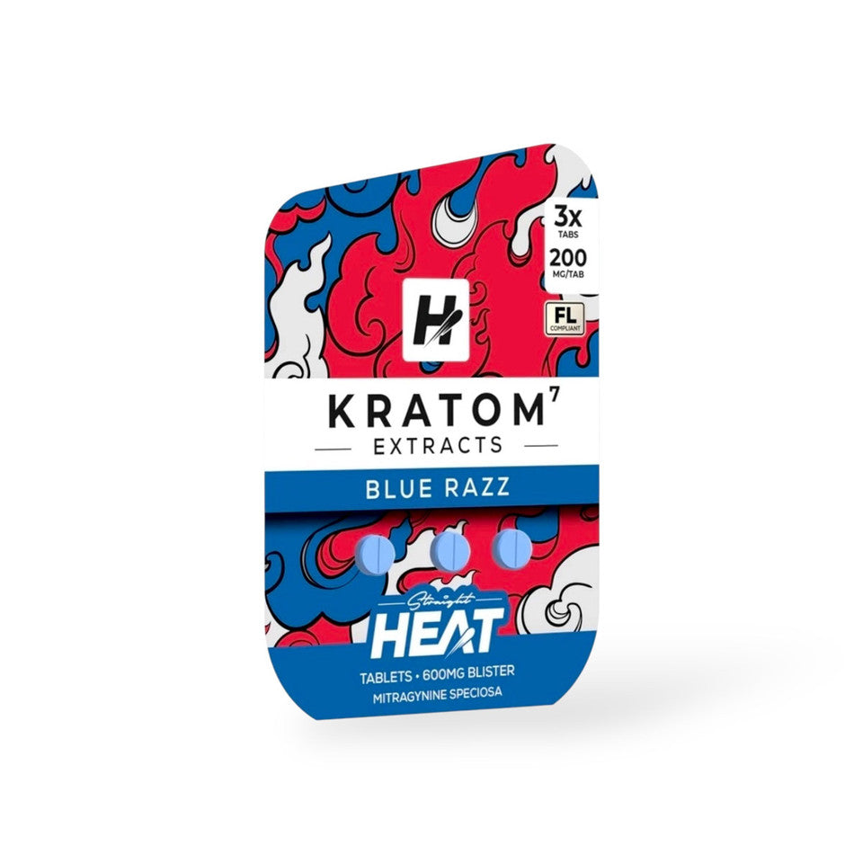 Straight Heat Kratom Extract Tabs 200mg 3ct (SINGLE)