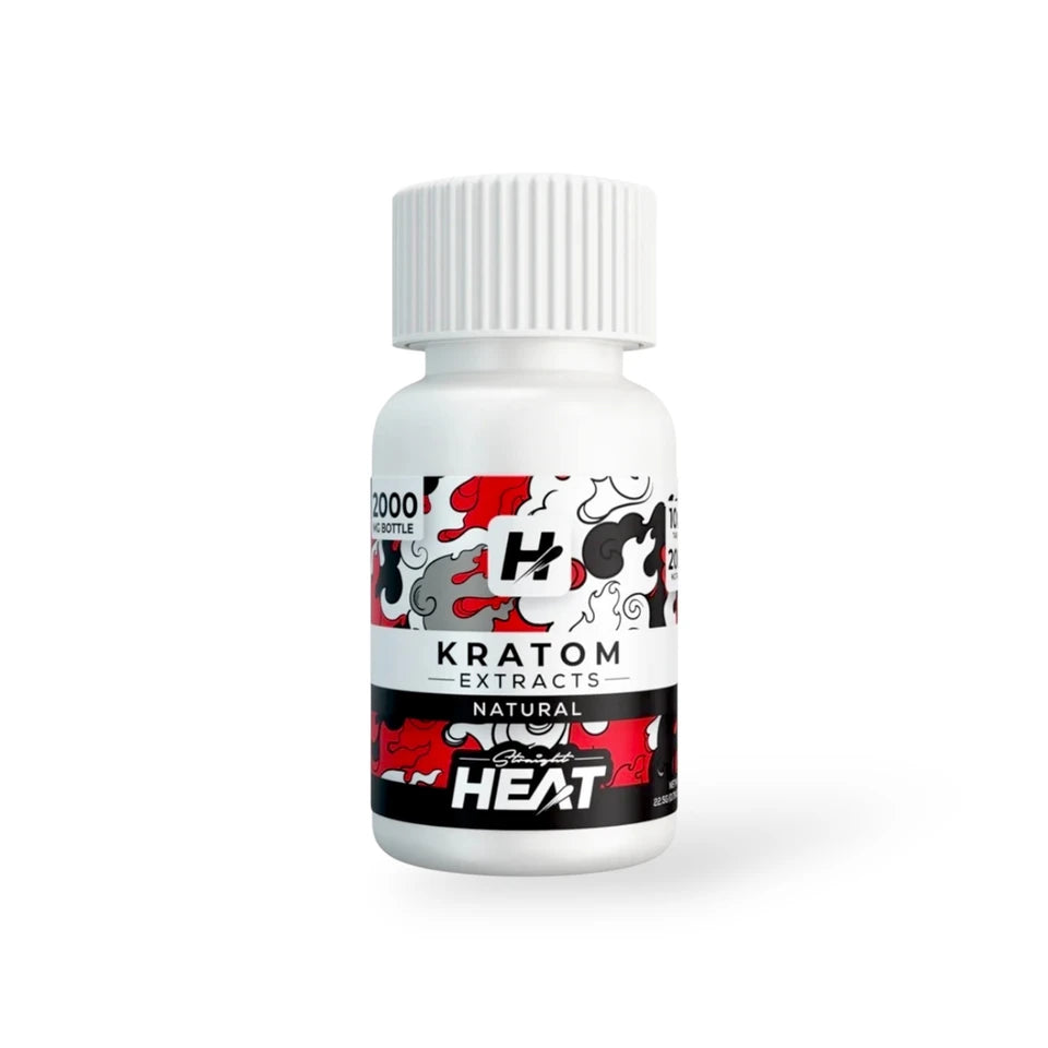 Straight Heat Kratom Extract Tabs Bottle 200mg 10ct (SINGLE)