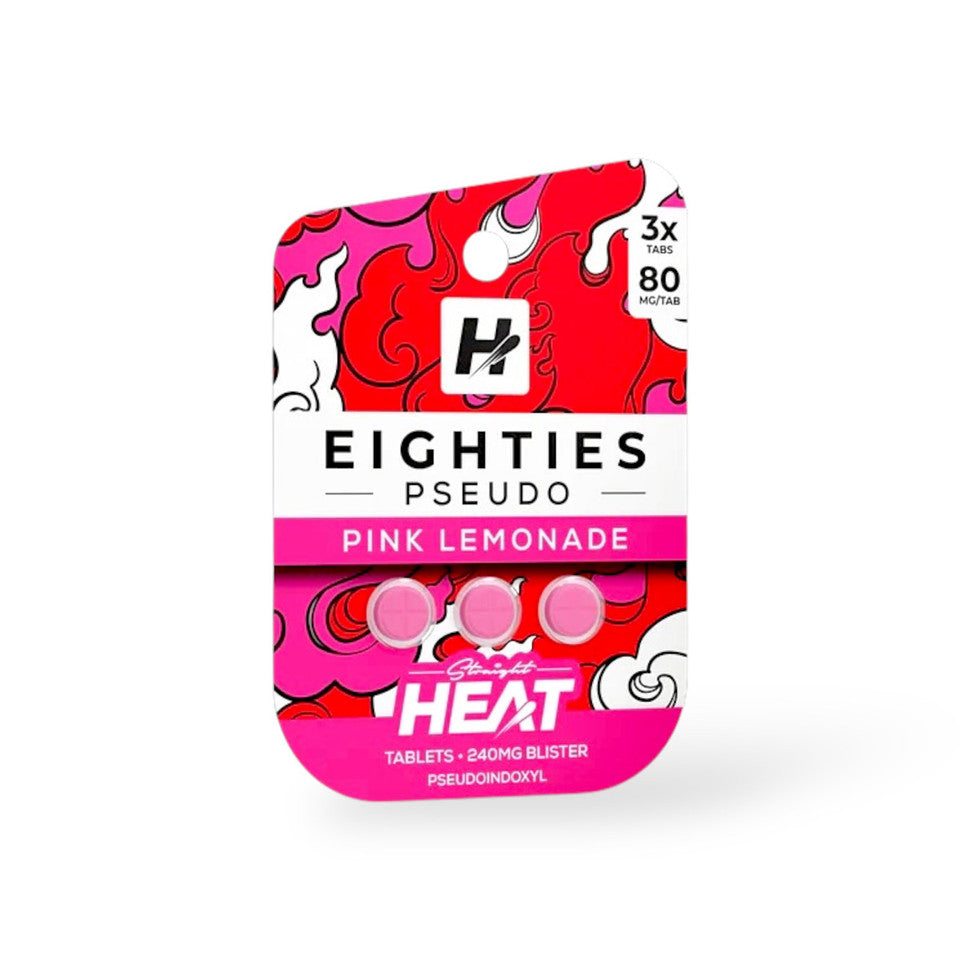Straight Heat Pseudo Eighties Tabs 80mg 3ct (SINGLE)