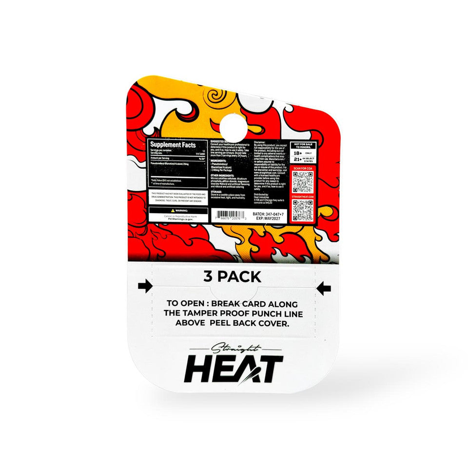 Straight Heat Pseudo Eighties Tabs 80mg 3ct (SINGLE)