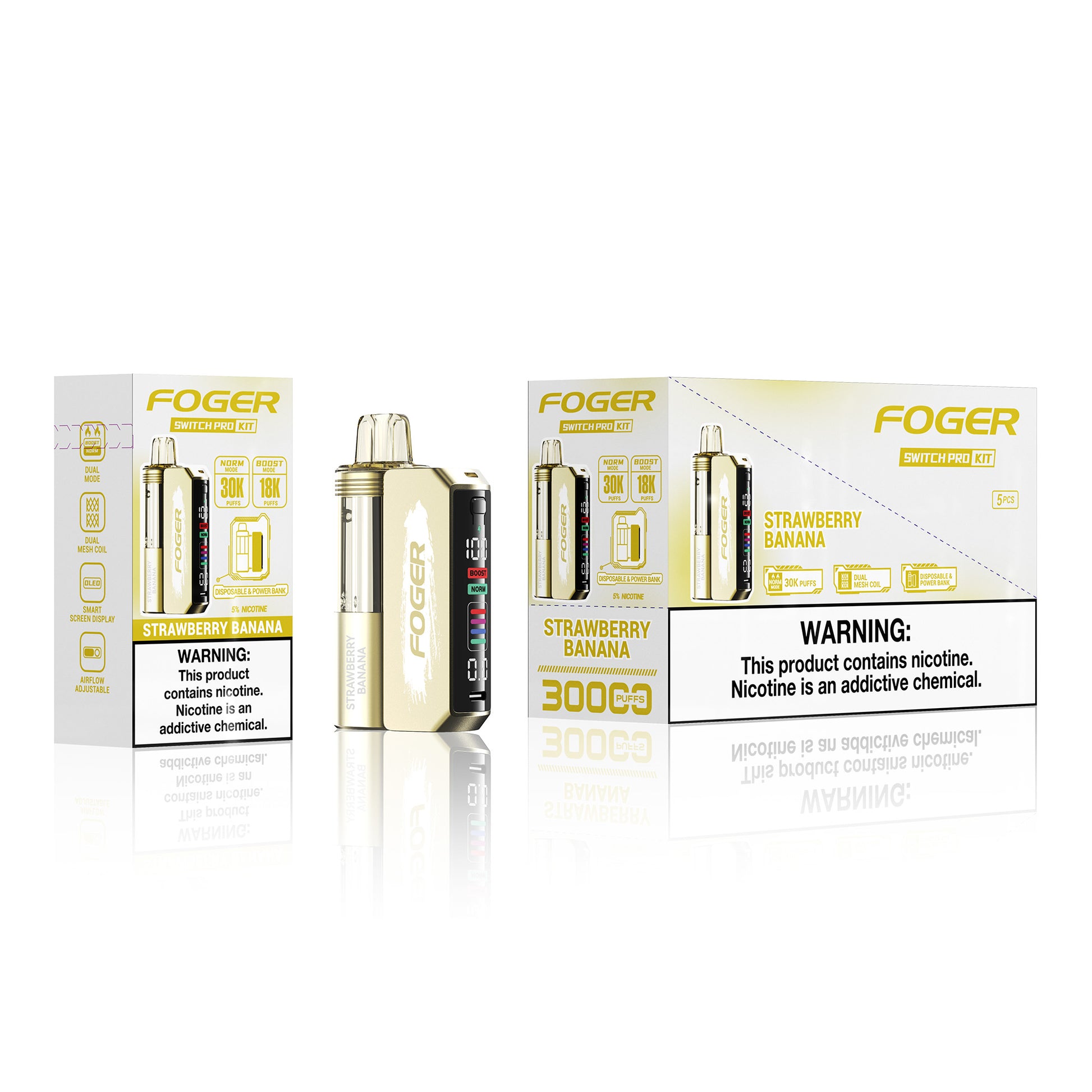 Foger Switch Pro Disposable Kit 19mL (5/pack) LA Vapor Inc Foger Switch Pro Disposable Kit 19mL (5/pack) LA Vapor Inc