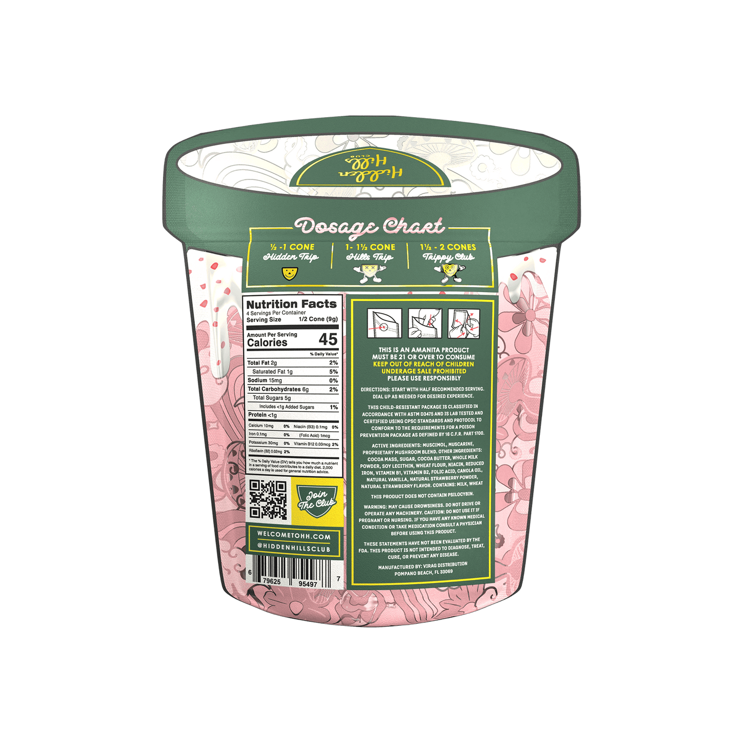 Hidden Hills Trippy Mushie Conez 2ct (5/pack)