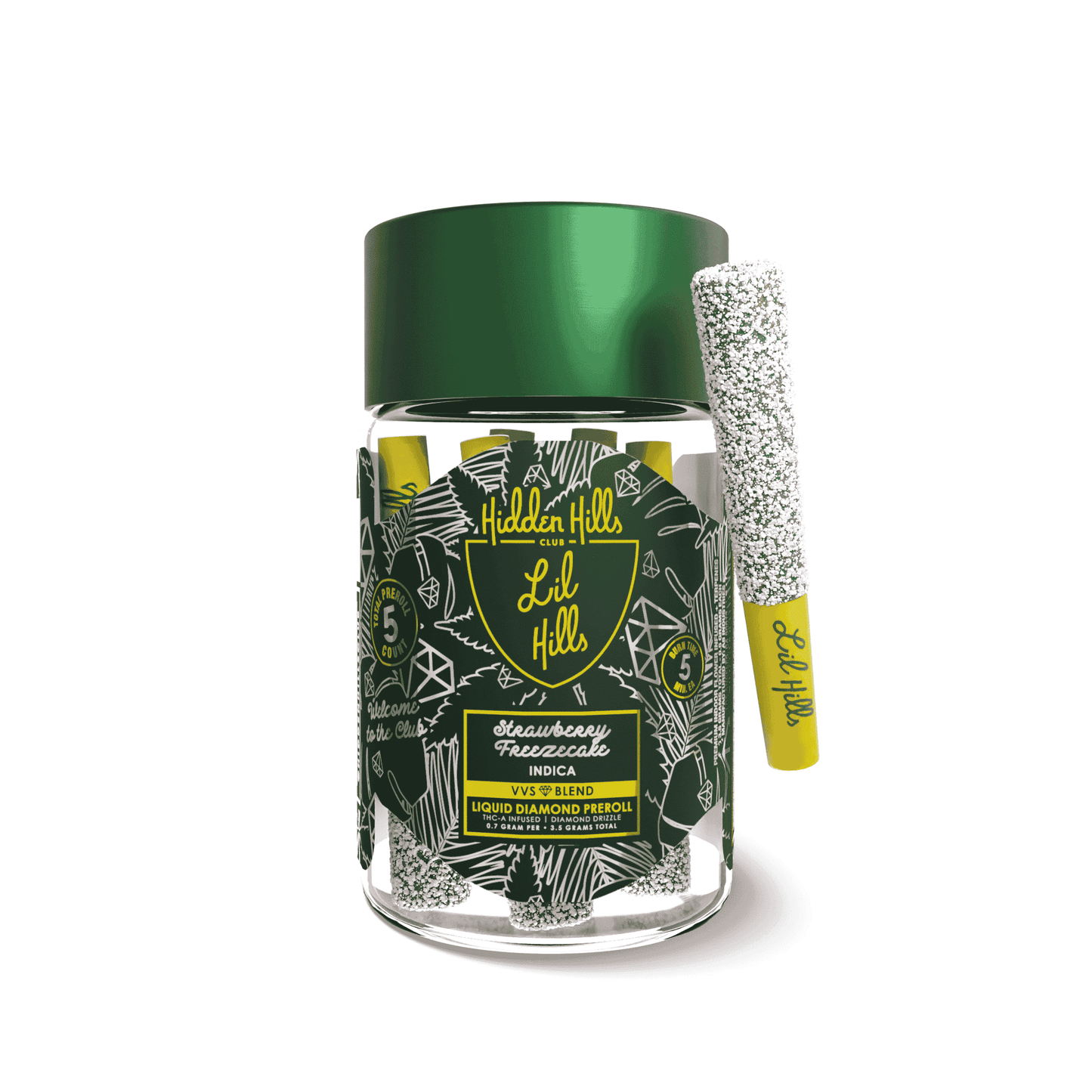 Hidden Hills Club Bussdowns VVS Blend Full Diamonds Pre Rolls 3.5g (10/Pack)