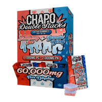 Chapo Blanco Double Stacks THC-P Gummies 2000mg 2ct (30/Pack) [DROPSHIP]