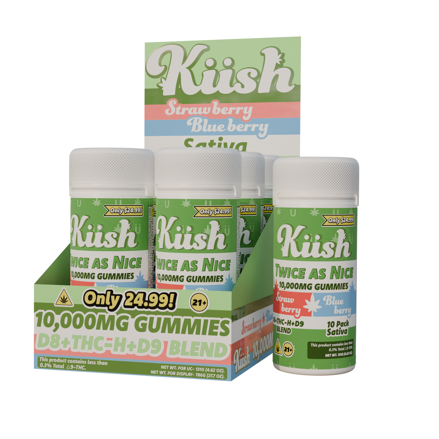 Chapo Kush Twice As Nice Gummies 10,000mg 10ct (6/pack) [DROPSHIP]