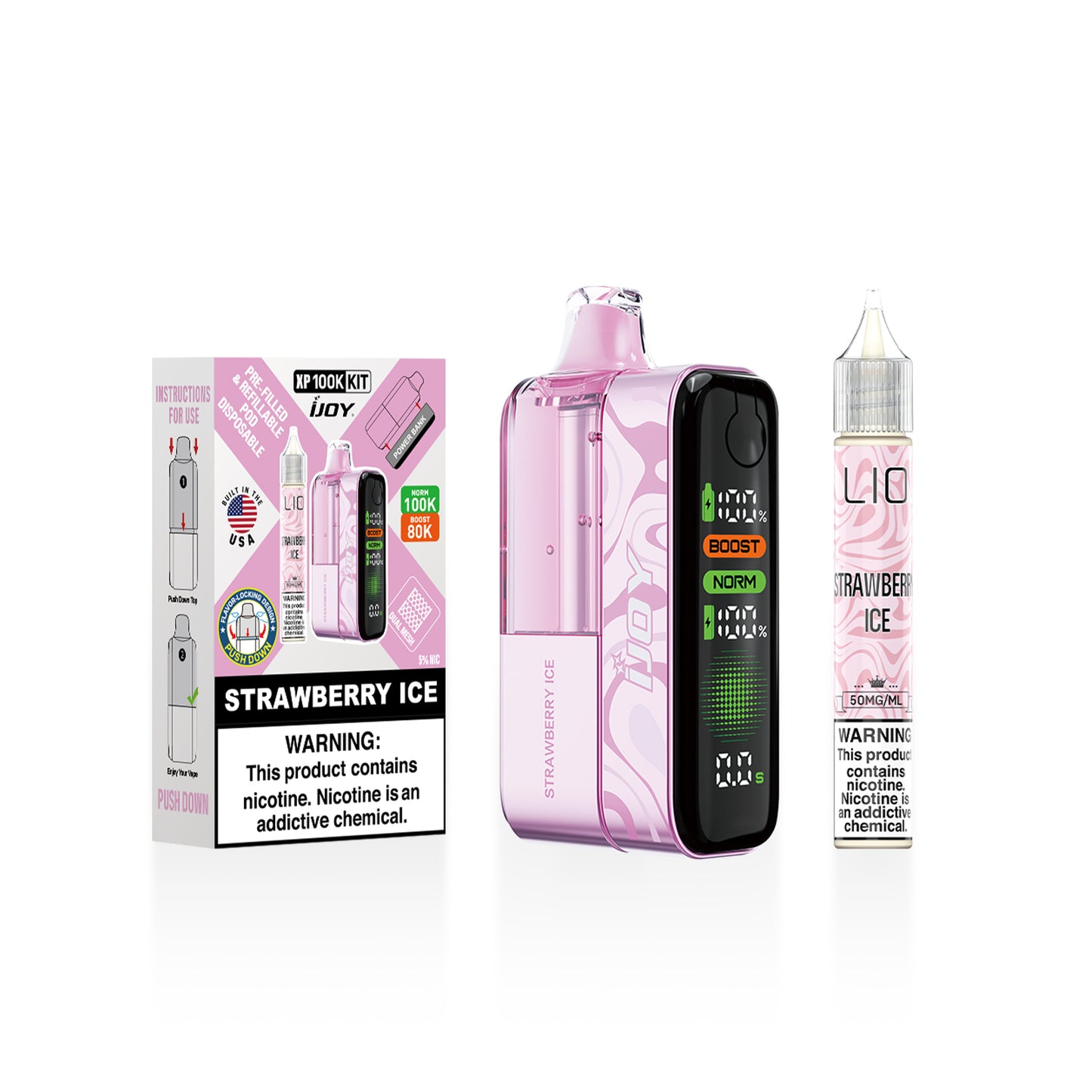 iJoy XP100K Disposable Kit 18mL + 15mL Bottle (5/pack) [TX Compliant]