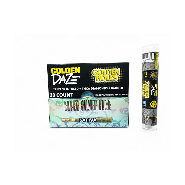 Golden Daze Golden Holes Hash Prerolls 2.5g 1ct (20/pack) [DROPSHIP]