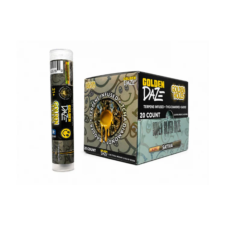 Golden Daze Golden Holes Hash Prerolls 2.5g 1ct (20/pack) [DROPSHIP]